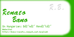 renato bano business card